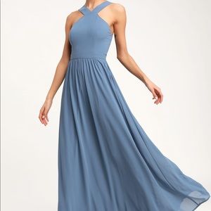 Lulus “air of romance” maxi bridesmaid dress